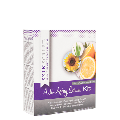 Skin Script Anti-Aging Serum Kit with Tri-Peptide Eye Cream