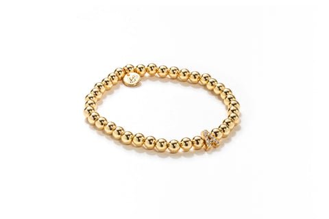 Soul Stacks Bracelet - Crystal Initial