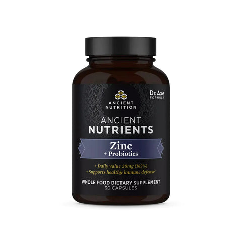 Ancient Nutrients Zinc + Probiotics | Capsules (30 Servings)