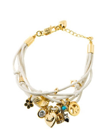 Juicy Couture Multi Charm Bracelet White * YJRU4034 * New * NWT