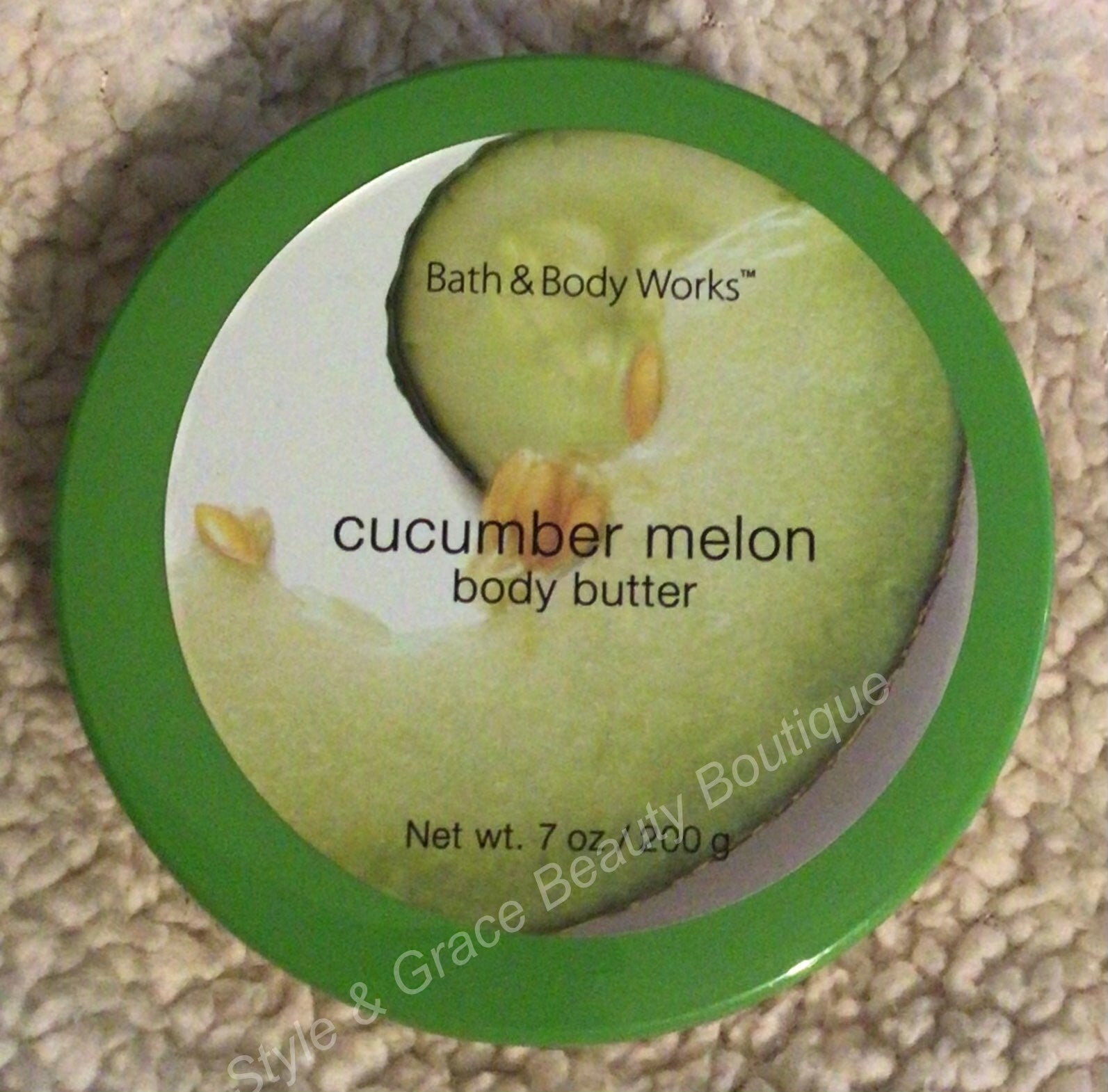 Bath & Body Works Cucumber Melon Body Butter - 7 oz  RARE