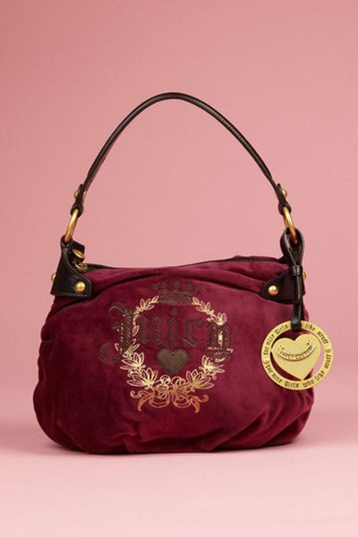 Juicy Couture No Drama Handbag Drink Me Burgundy Style Grace