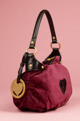 Juicy Couture No Drama Handbag Drink Me Burgundy